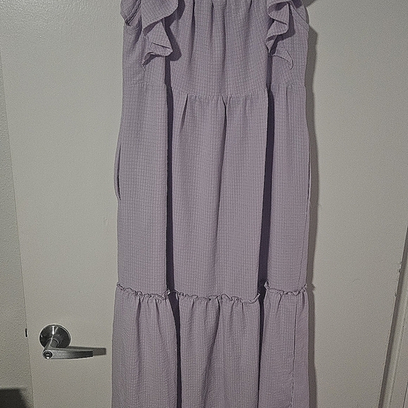 Drees Purple Smocked Tiered Sundress - Picture 3 of 5